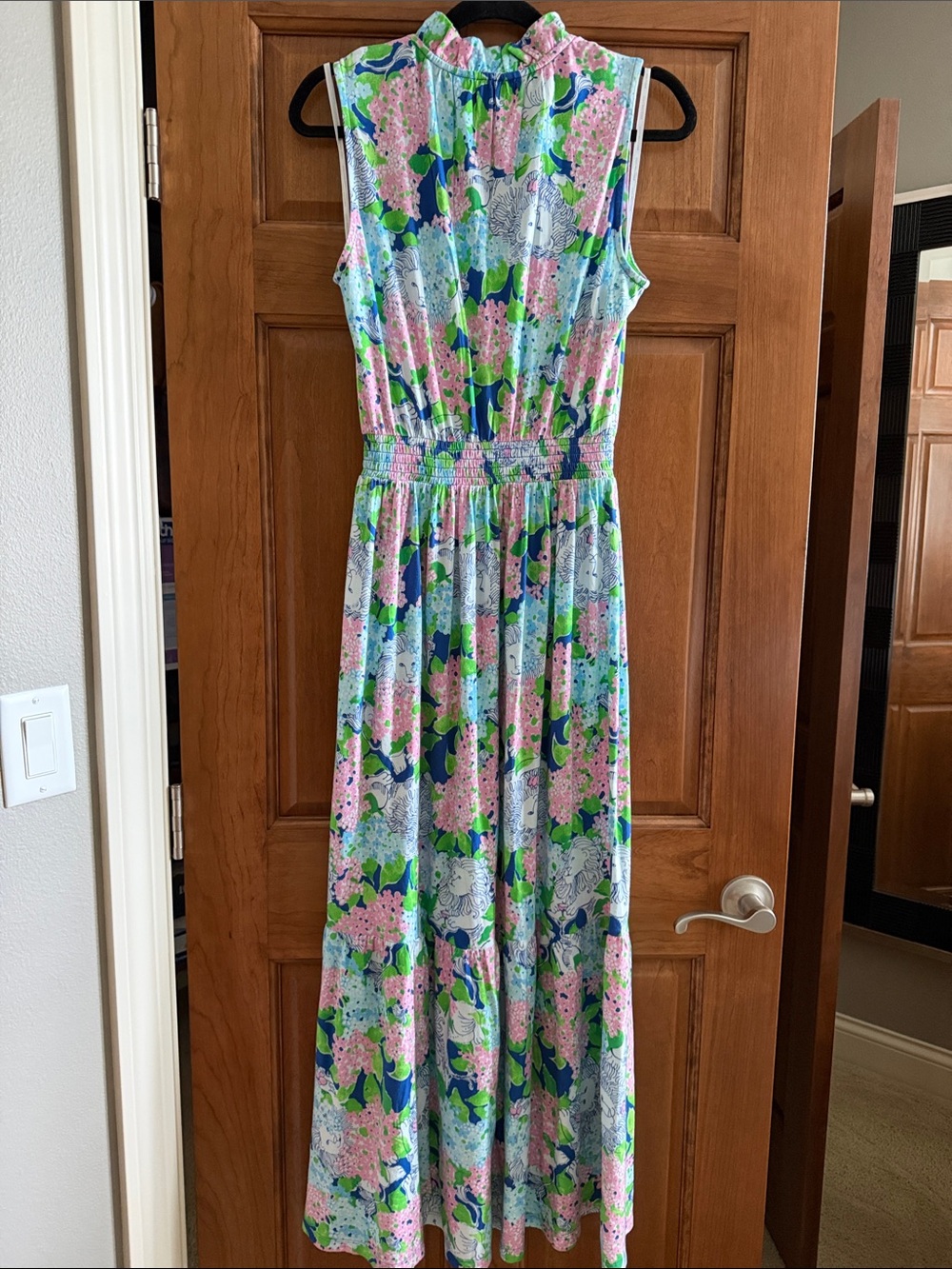 Lilly Pulitzer Amiria Sleeveless Floral Maxi Dress in Blue, Pink & Green - Picture 6 of 6